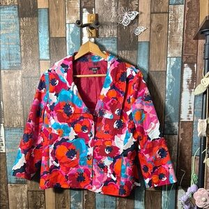 Rafaella Large Floral Multicolor Jacket